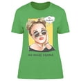 thumbnail image 1 of No More Drama Text And Girl T-Shirt Women -Image by Shutterstock, Female x-Large, 1 of 2
