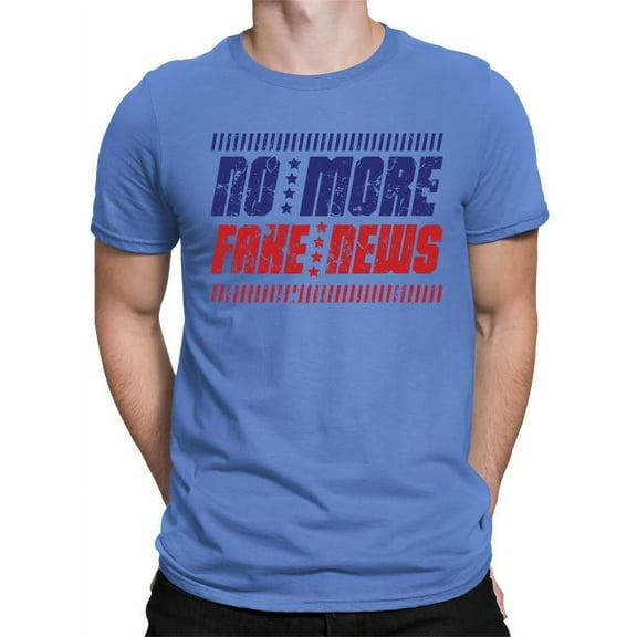 No More Fake News Design Tee T-shirt Color Men's