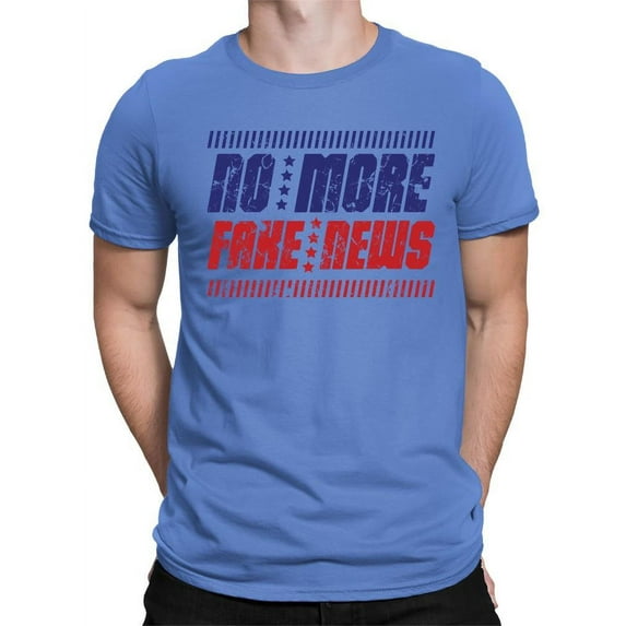 No More Fake News Design Tee T-shirt Color Men's