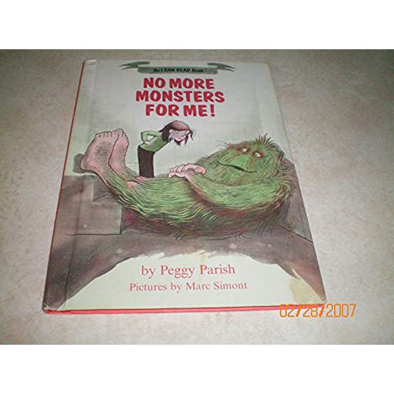 Pre-Owned No More Monsters for Me (I Can Read Books (Harper Hardcover)) (Hardcover) 006024657X 9780060246570