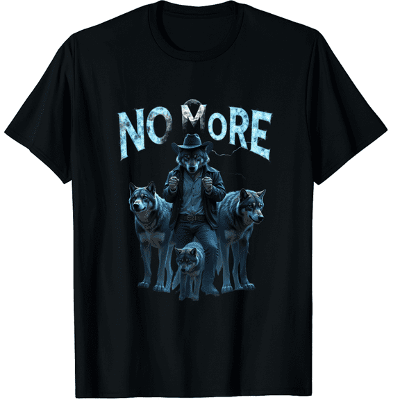 No More Mr Nice Guy Funny Alpha Wolf Meme Dad Papa Gifts T-Shirt for Men Women