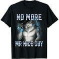 thumbnail image 1 of No More Mr Nice Guy Funny Alpha Wolf Meme Unhinged Brainrot Mens T-Shirt, 1 of 7
