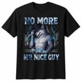thumbnail image 1 of No More Mr Nice Guy Wolf Graphic T-Shirt, Unisex Classic Fit Tee, 1 of 9
