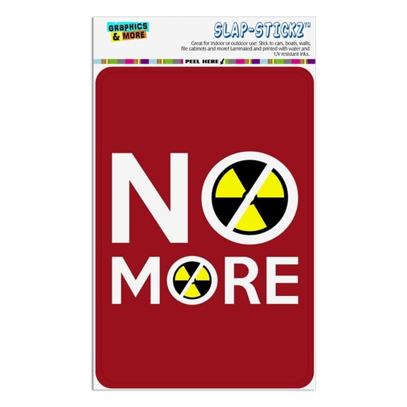 No More Nuclear Nuke Clean Energy Power Home Business Office Sign