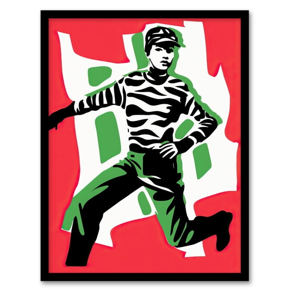 No More Public Order Riot Protester Class War Art Print Framed Poster Wall Decor 12x16 inch