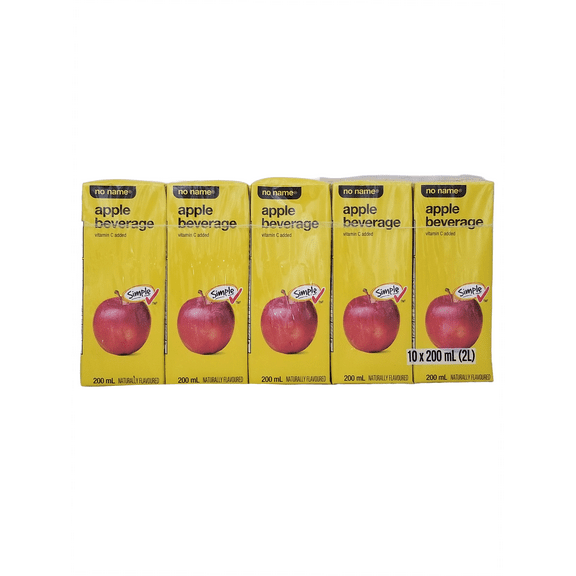 No Name Apple Juice Boxes, 10x200ml, 2L/70.5 fl oz