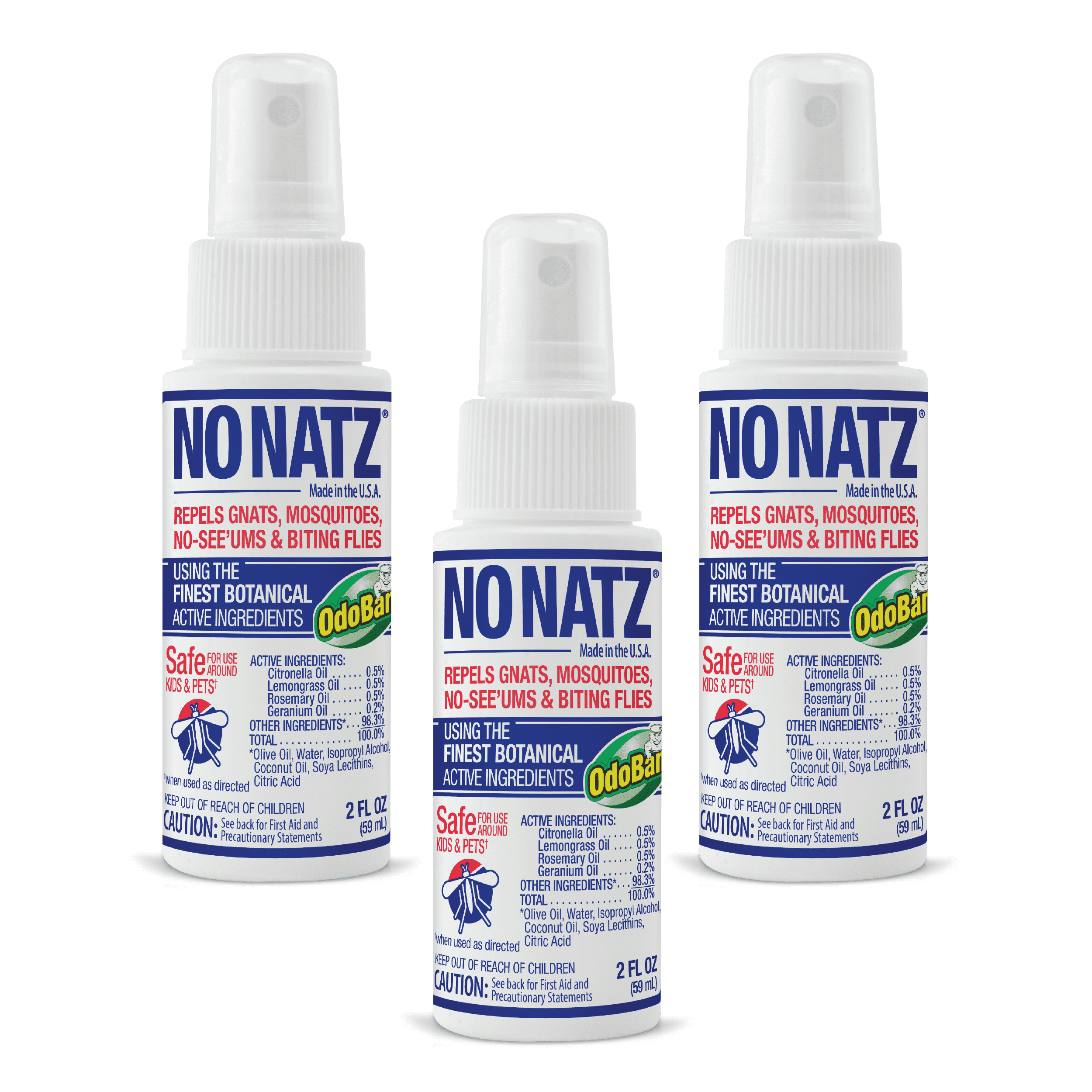 No Natz Natural Botanical Bug Repellent, DEETFree, NonGreasy, Kid