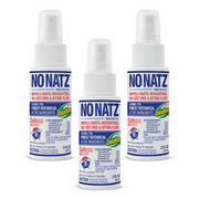 No Natz Botanical Bug Repellent, Effective for Gnat, Mosquito, and Biting Flies, Hand-Crafted and DEET-Free, Non-Greasy Formula, 2 Ounce Spray Bottle, 3-Pack