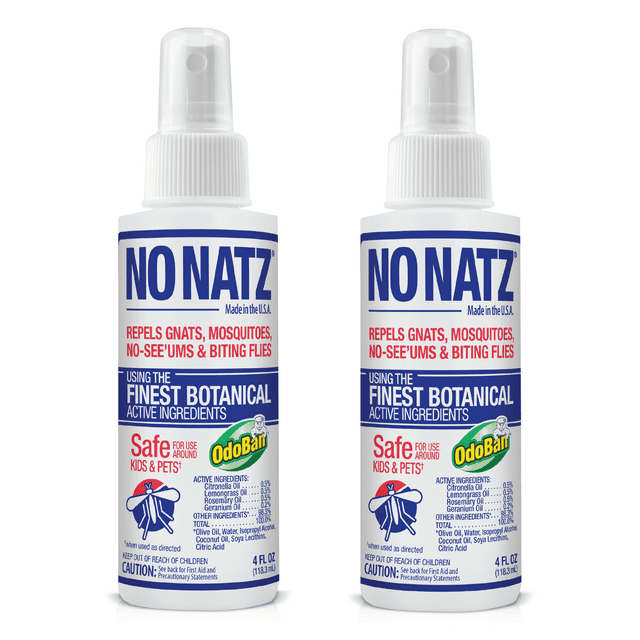 No Natz Botanical Bug Repellent, Effective for Gnat, Mosquito, and