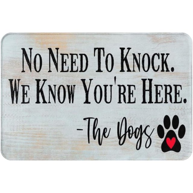No Need to Knock We Know You&me Here Doormat Non Slip Absorbent Resist