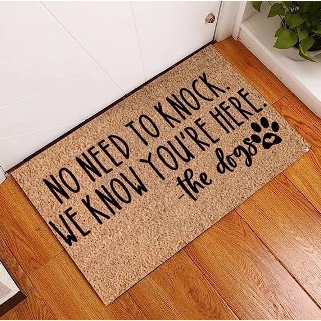 No Need To Knock We Know You're Here Non Slip Floor Mat For Home 