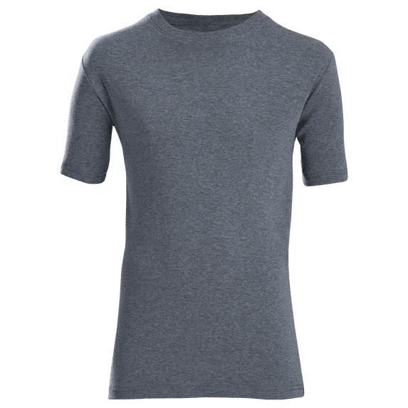 No Nonsense Adult Unisex Short Sleeve T-Shirt (Charcoal Heather, Large)