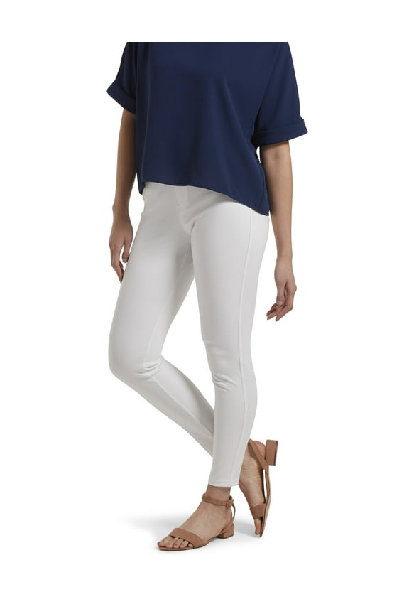 Women's Classic Indigo Denim Legging, White, 1X