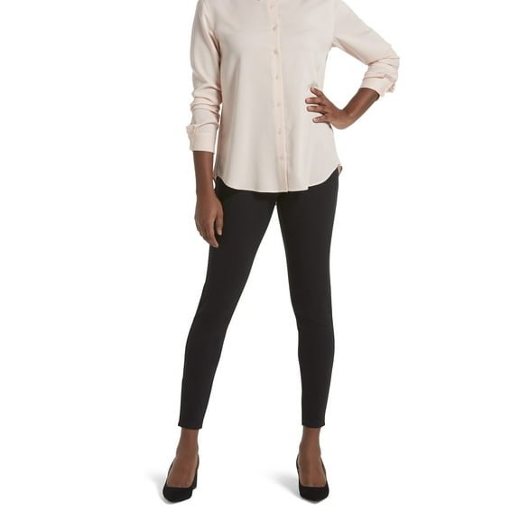 No nonsense Women's Classic Indigo Denim Legging, Black, 3X