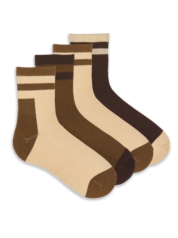 Outdoor Women's Colorblock Mini Crew Sock, 4 Pack