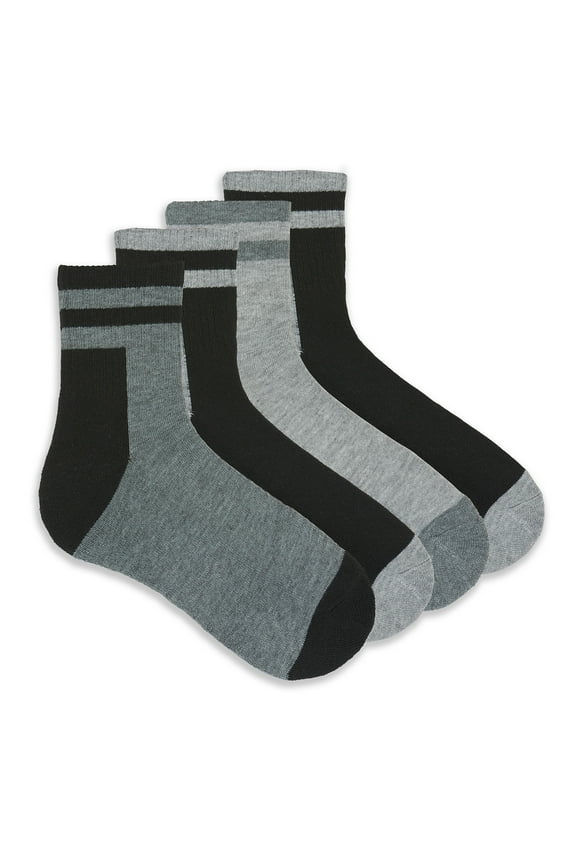 Outdoor Women's Colorblock Mini Crew Sock, 4 Pack