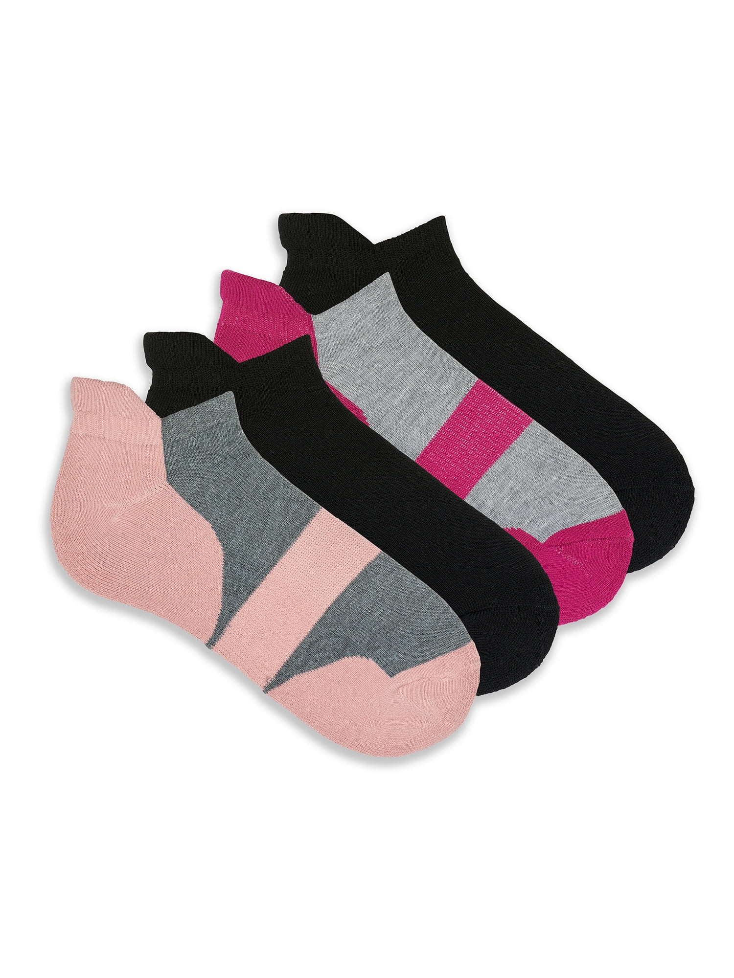 No Nonsense Women's Casual Recycled Polyester Adventure Socks, Peach (3)