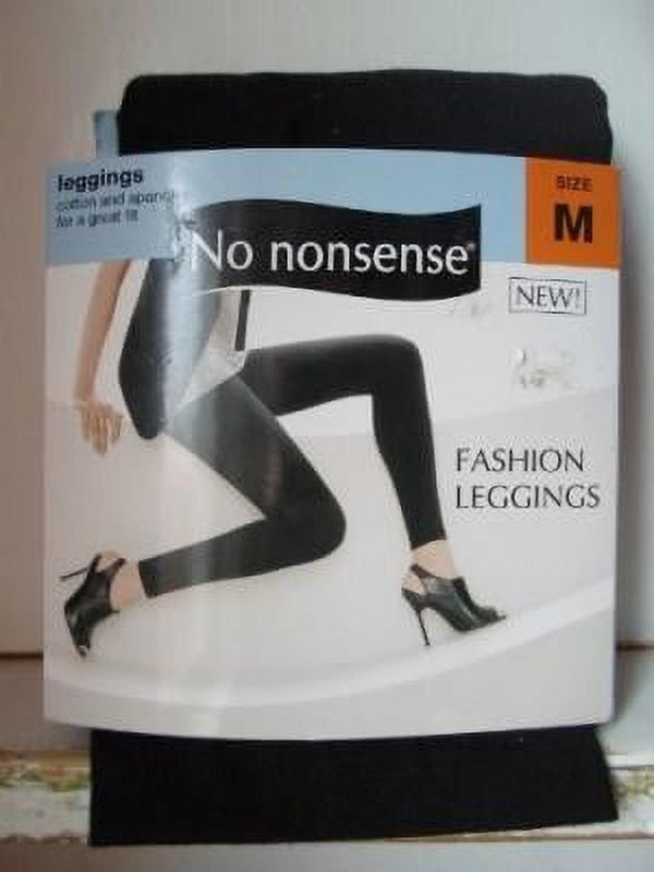 No Nonsense Women's No Seamless Legging, Black, Large : :  Clothing, Shoes & Accessories