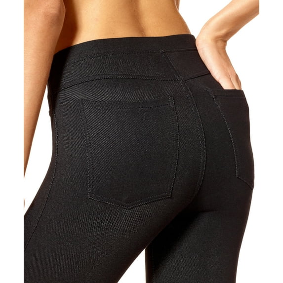 No nonsense Women's Stretch Denim Leggings, Black, Medium