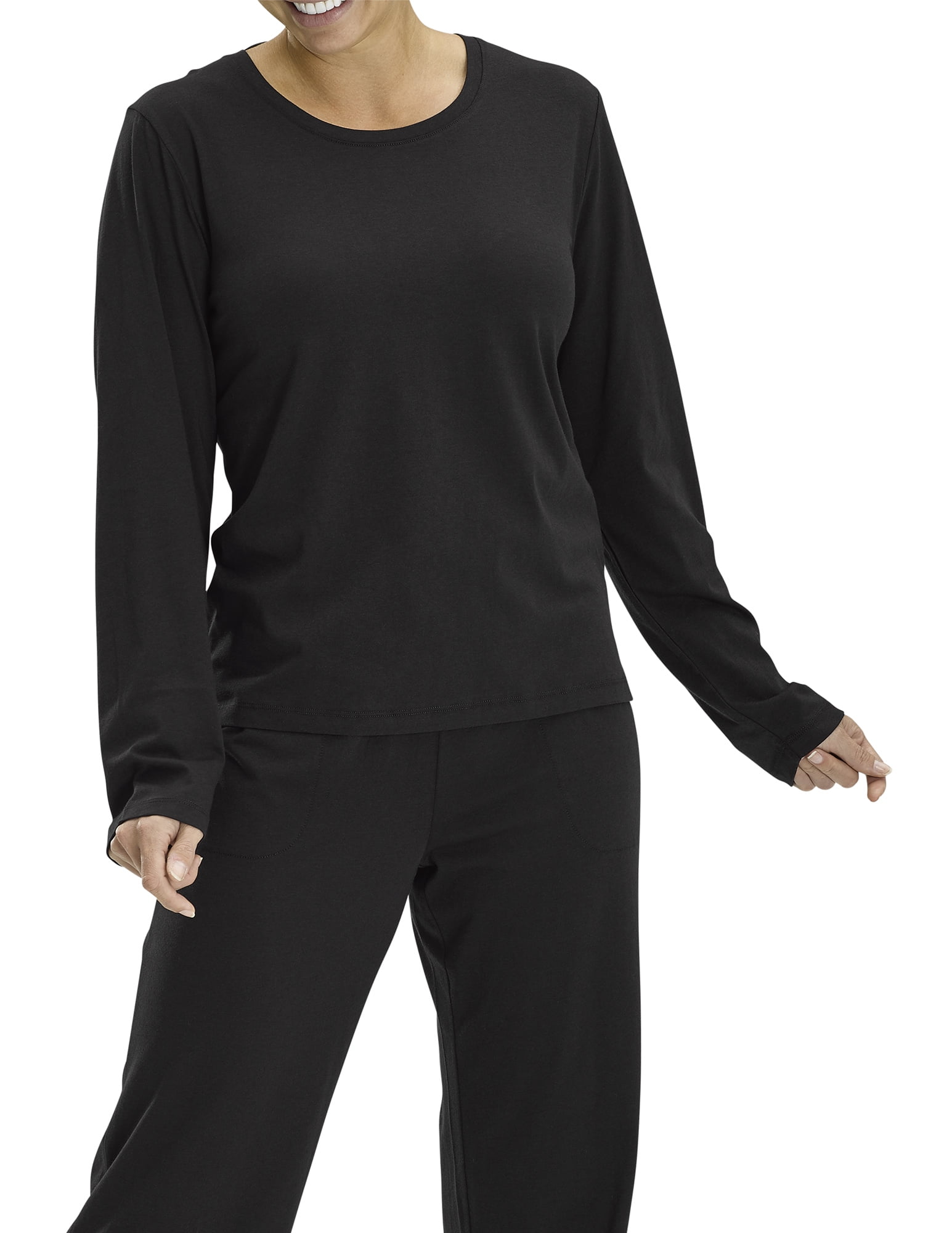 No Nonsense Women's Long Sleeve Pajama Sleep Tee