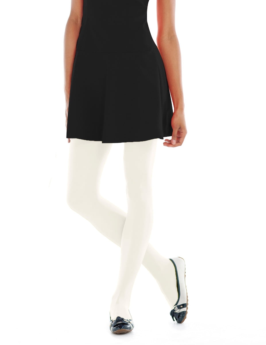 No Nonsense Women's Opaque Sheer To Waist Tight With Smart Temp Ivory M