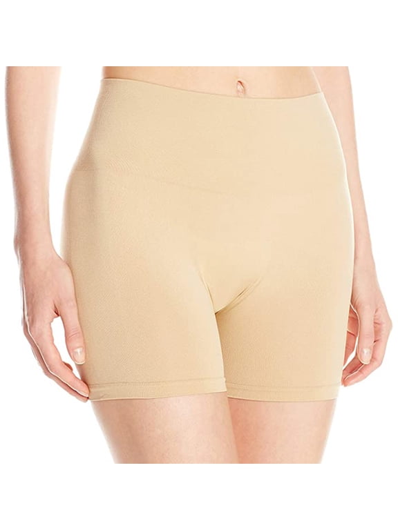 Women's Seamless Slip Short, Nude, Large