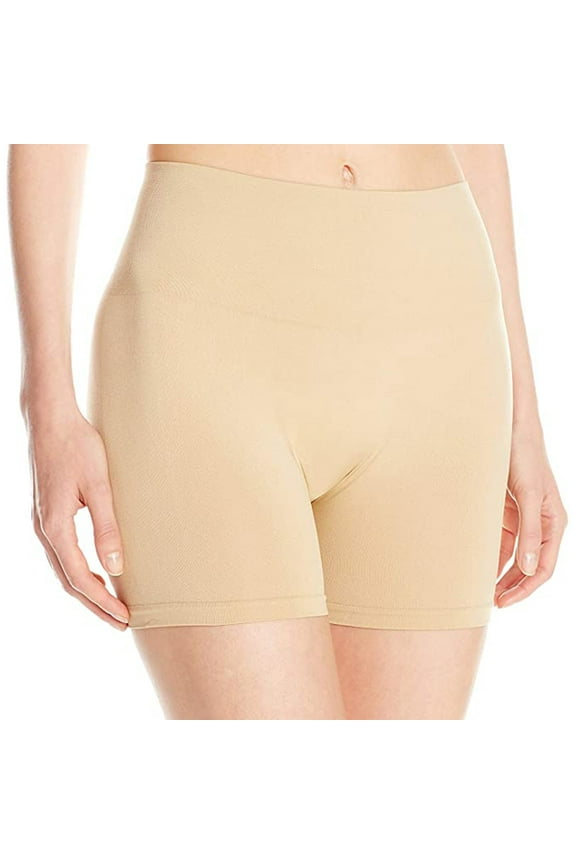 Women's Seamless Slip Short, Nude, Large