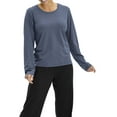 thumbnail image 1 of No nonsense Serene Sleep Long Sleeve Tee, Women's, Supremely Soft, Pajamas, Vintage Indigo, 1 of 1