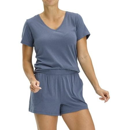 No Nonsense Women's Serene Sleep Short Sleeve Tee Vintage Indigo L price history and forecast - No nonsense NP8352