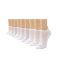 thumbnail image 1 of No nonsense Women's Soft & Breathable Cushioned No Show Sock with Back Tab 9 Pair Pack, White - 9 Pair Pack, One Size, 1 of 1