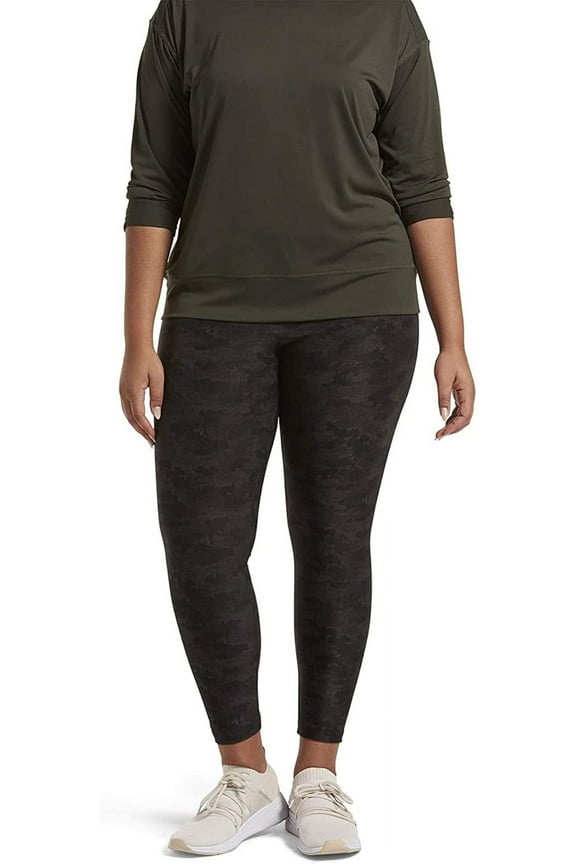 Women's Wide Waistband Active Leggings, Black, Small