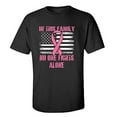 thumbnail image 1 of No One Fights Alone Adult Unisex Short Sleeve T-Shirt-Black-4XL, 1 of 4