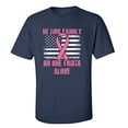 thumbnail image 1 of No One Fights Alone Adult Unisex Short Sleeve T-Shirt-Navy-6XL, 1 of 4