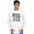 thumbnail image 1 of No One Knows I'm Here Antisocial Long Sleeve TShirt Men Women Brisco Brands X, 1 of 6