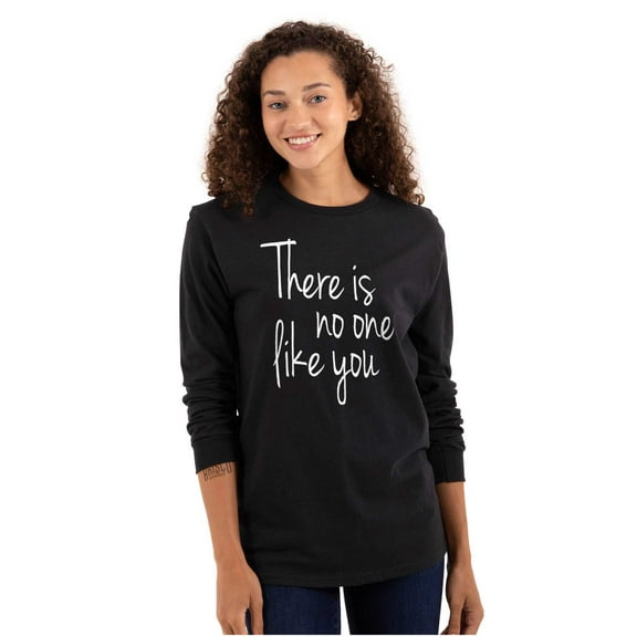No One Like You Cute Couples Love Women Plus Size Long Sleeve Graphic Tee Brisco Brands 3X