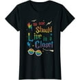thumbnail image 1 of No One Should Liue In A Closet T-shirt LGBT Trans Sunglasses Black Tee, 1 of 3
