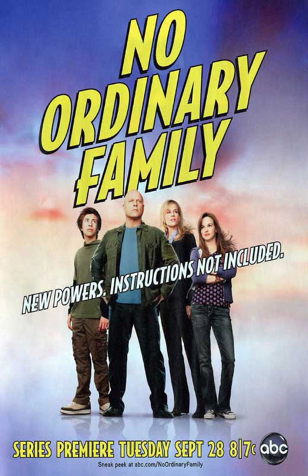 No Ordinary Family - movie POSTER (Style A) (11" x 17") (2010 ...