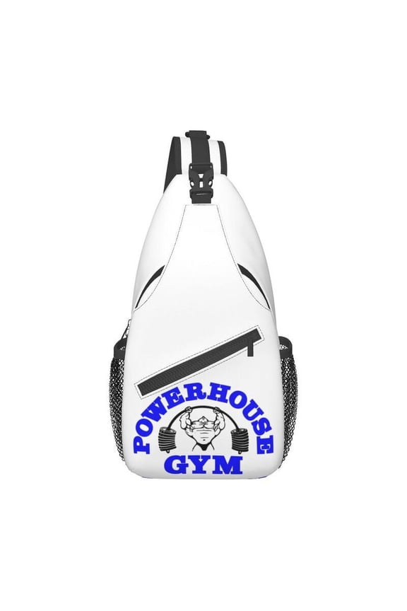 No Pain No Gain Gym Motivational Quote Sling Bags Bodybuilding Workout Shoulder Chest Crossbody Backpack Travel Hiking Daypack