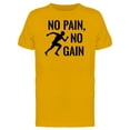 thumbnail image 1 of No Pain, No Gain Motivational T-Shirt Men -Image by Shutterstock, Male Small, 1 of 2