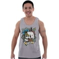 thumbnail image 1 of No Pain No Gain Skull Dagger Tattoo Plus Size Graphic Tank Top Brisco Brands 2X, 1 of 5