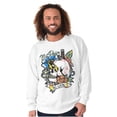 thumbnail image 1 of No Pain No Gain Skull Dagger Tattoo Unisex Plus Fleece Graphic Sweatshirt Brisco Brands 2X, 1 of 5