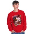thumbnail image 1 of No Pain No Gain Skull Dagger Tattoo Unisex Plus Fleece Graphic Sweatshirt Brisco Brands 5X, 1 of 5