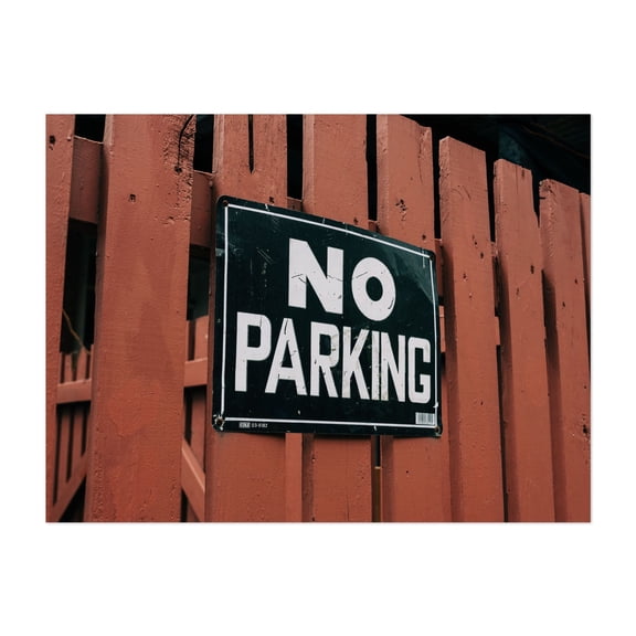 No Parking - Brooklyn New York Photography Street Photography Industrial Rustic Architecture Unframed Wall Art Print 6 x 8 inches