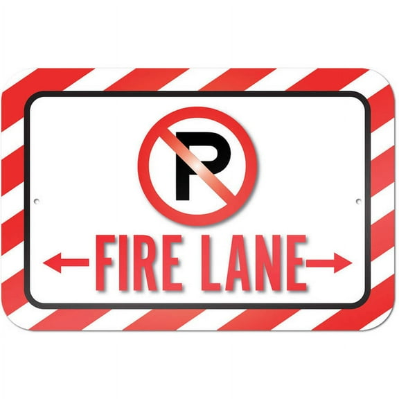 No Parking Fire Lane Sign