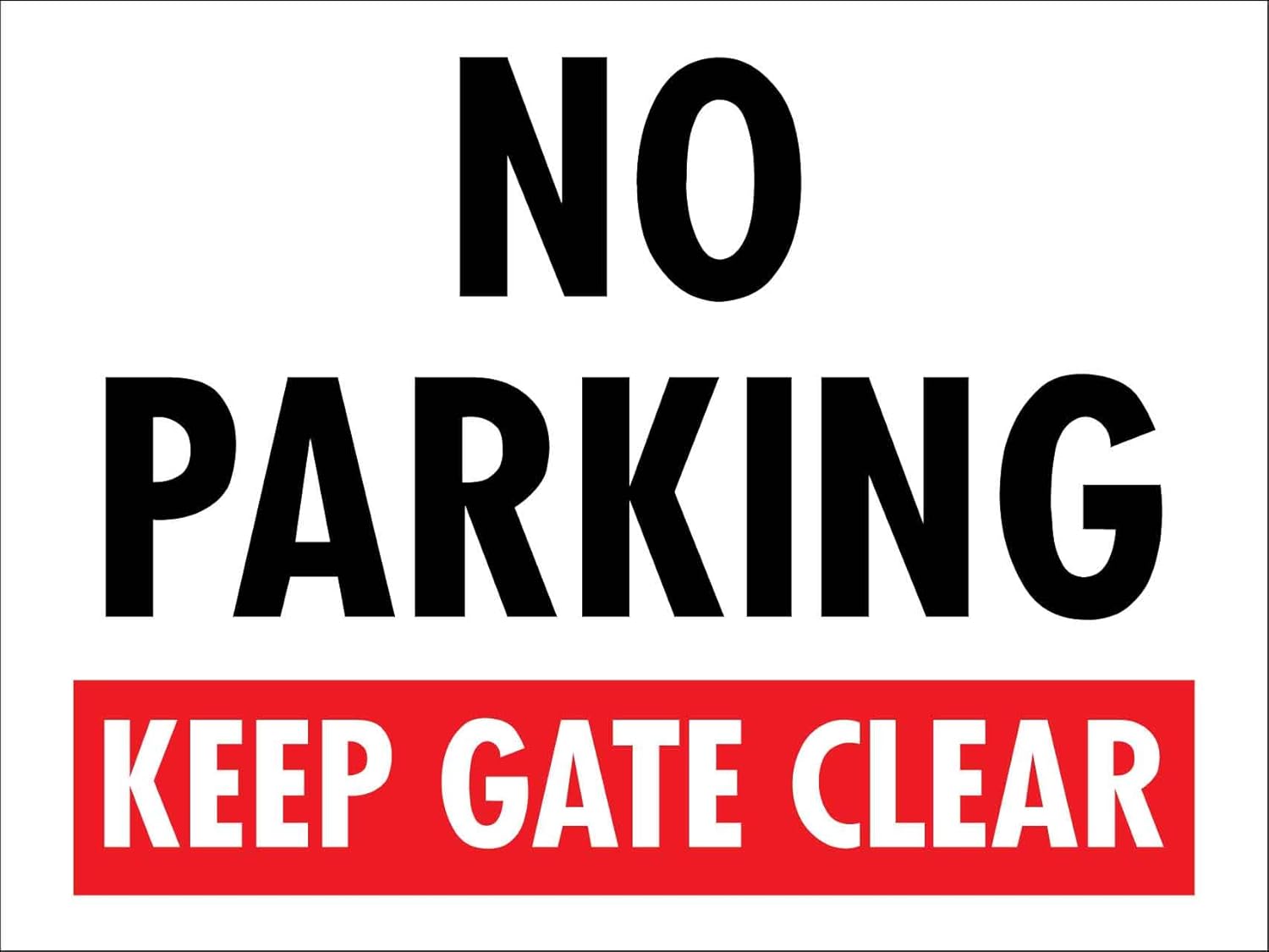 2x Parkverbotsschild "Keep Driveway Entrance" - 25,4x35,6 Cm, Aluminium, Wetterfest