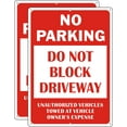 thumbnail image 1 of No Parking Sign, 10 x 14 Inches Violators Will Be Towed Signs, Reflective Aluminum Weather Resistant and Rust Free Warning Sign (2 PACK), 1 of 5
