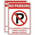 thumbnail image 1 of No Parking Sign, 10 x 14 Inches Violators Will Be Towed Signs, Reflective Aluminum Weather Resistant and Rust Free Warning Sign (), 1 of 5