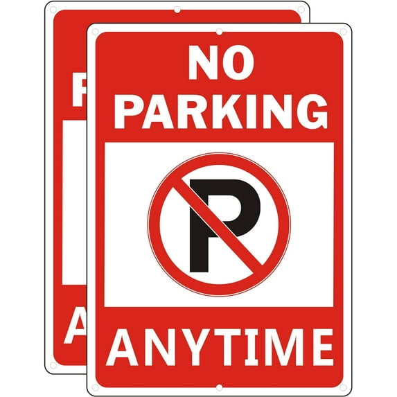 No Parking Sign, 10 x 14 Inches Violators Will Be Towed Signs, Reflective Aluminum Weather Resistant and Rust Free Warning Sign ()
