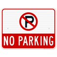 thumbnail image 1 of No Parking Sign, No Parking Symbol Sign, 18x24 Reflective Aluminum EGP, 1 of 1