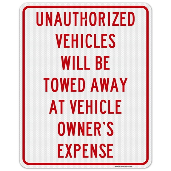 No Parking Sign, Private Property Sign,